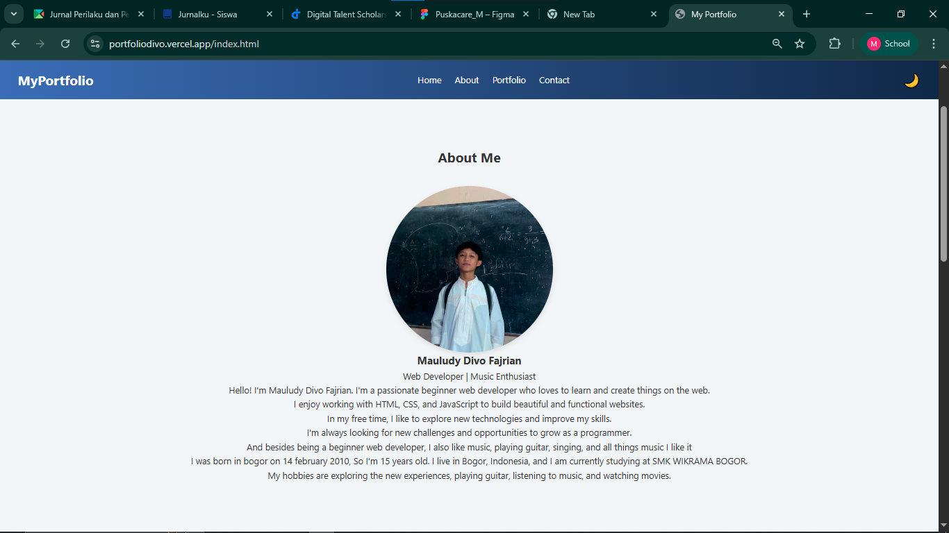 Portofolio pertama saya